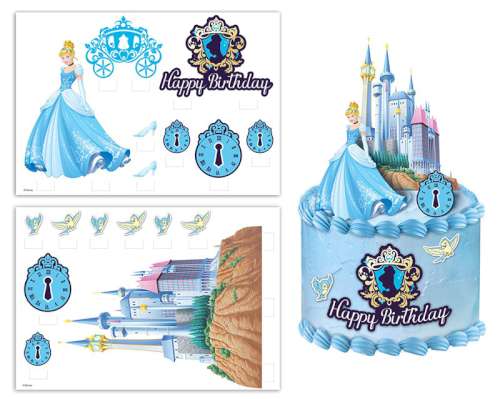 Cinderella Edible Icing Image Scene Setter - Click Image to Close